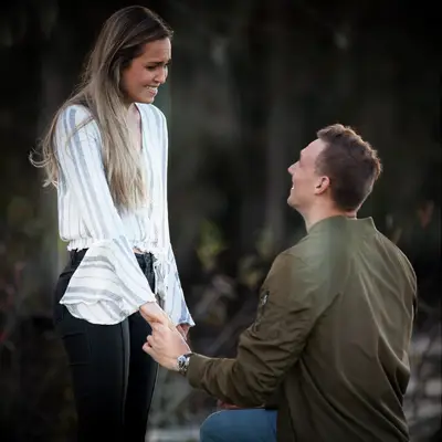 Caeleb Dressel proposing to now wife Meghan