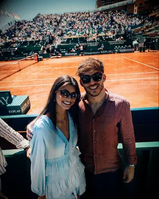 F1 driver Pierre Gasly and girlfriend Francisca 