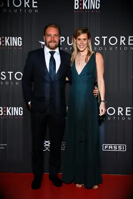 F1 driver Valtteri Bottas and girlfriend Tiffany Cromwell.