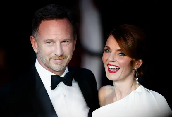F1 driver Christian Horner and wife Geri Halliwell