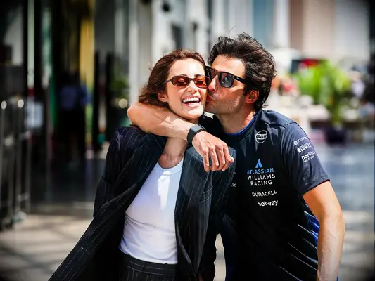 Carlos Sainz and Rebecca Donaldson