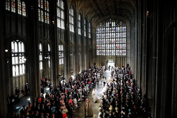 meghan markle royal wedding aisle