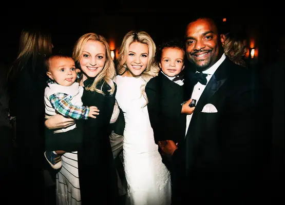 Witney Carson with DWTS partner Alfonso Ribeiro at her wedding