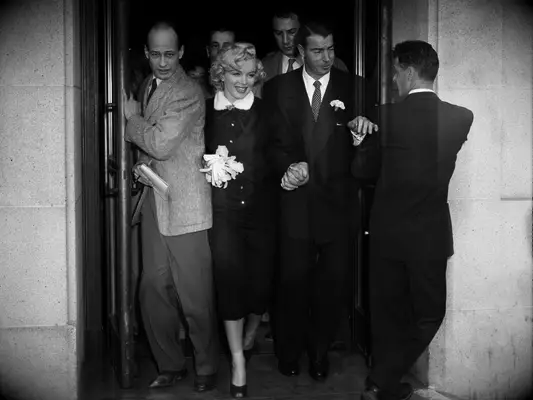 Marilyn Monroe second wedding to Joe DiMaggio.