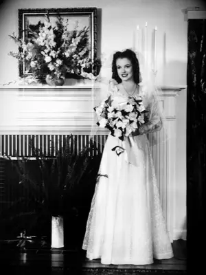 Marilyn Monroe first wedding to James Dougherty.