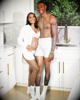 DeVonta Smith and Mya Danielle