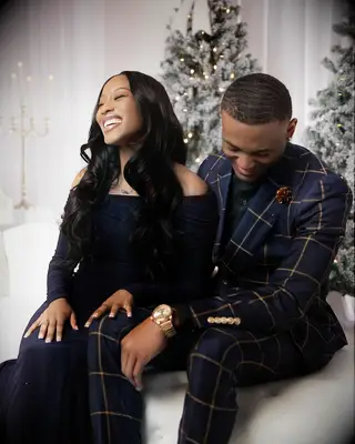 DeVonta Smith and fiancee, Mya Danielle