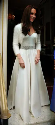 Kate will wedding bolero reception gown