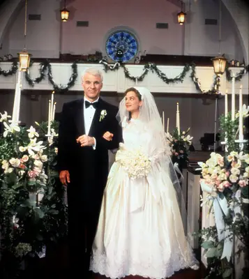 Father of the bride wedding scene