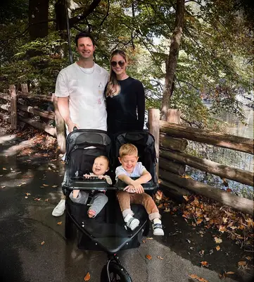 Gerrit Cole with his wife and sons