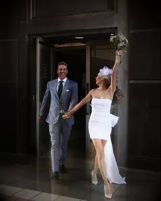 Brooks Koepka and Jena Sims wedding elopement photo