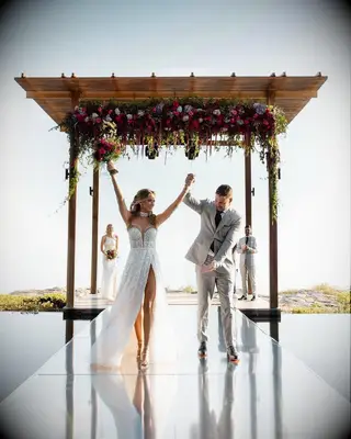 Jena Sims and Brooks Koepka wedding photo