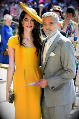 Amal and George at Harry and Meghan