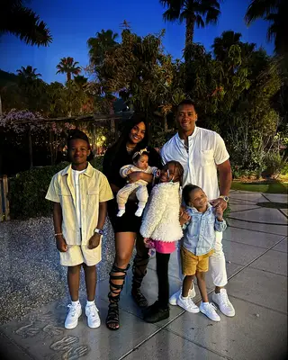 Ciara and Russell Wilson with their kids