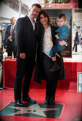 Macaulay Culkin and Brenda Song with son Dakota at Hollywood Walk of Fame ceremony