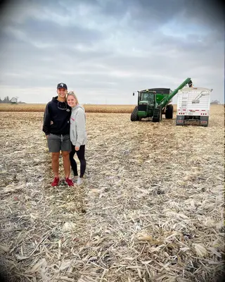 NFL Star Brock Purdy with girlfriend Jenna Brandt at a farm
