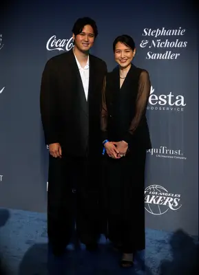 Shohei Ohtani and Mamiko Tanaka 
