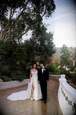 Lana Condor and Anthony De La Torre on their wedding day