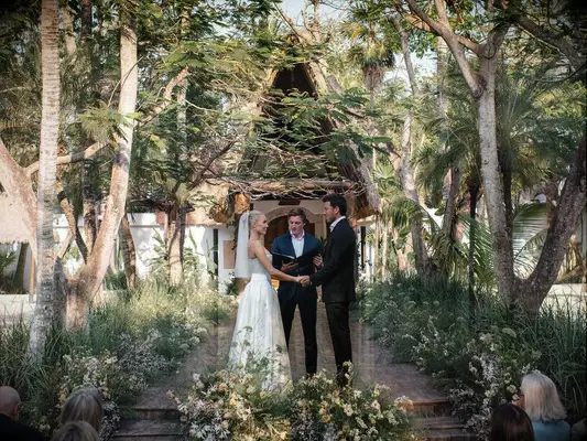 Alex Cooper wedding ceremony photo 