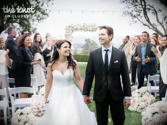 Kimberly J. Brown and Daniel Kountz wedding ceremony photo