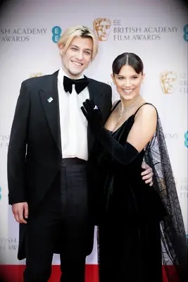Jake Bongiovi and Millie Bobby Brown at the 2022 BAFTAs