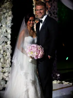 Bachelor Sean Lowe and Catherine Giudici wedding portrait