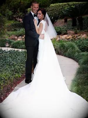 Bachelorette Ashley Hebert and JP Rosenbaum on wedding day