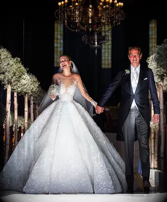 Victoria Swarovski on her wedding day