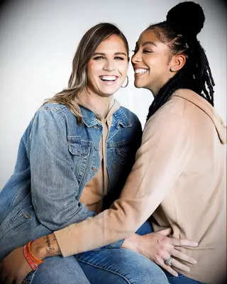 Candace Parker and Anna Petrakova wnba couple 