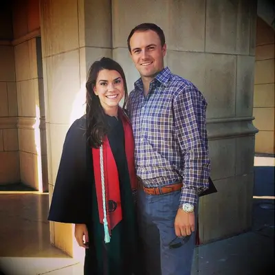 Jordan Spieth and his wife Annie Verret