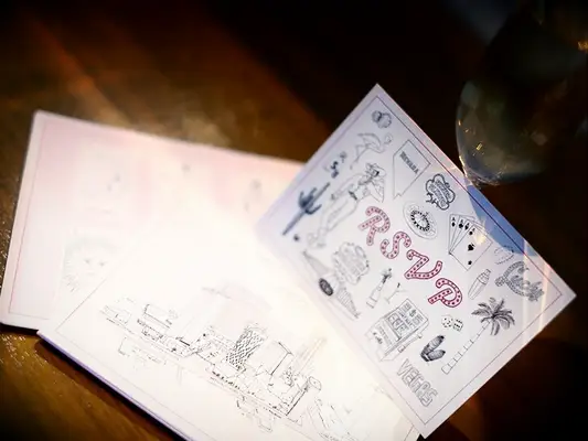 Las Vegas themed wedding invitations