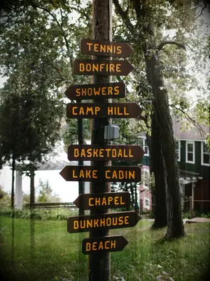 Adult camp as a combined bachelor/bachelorette idea.