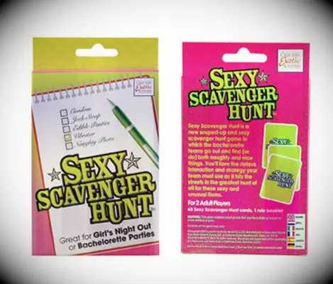 Sexy Scavenger Hunt Bachelorette Card Game