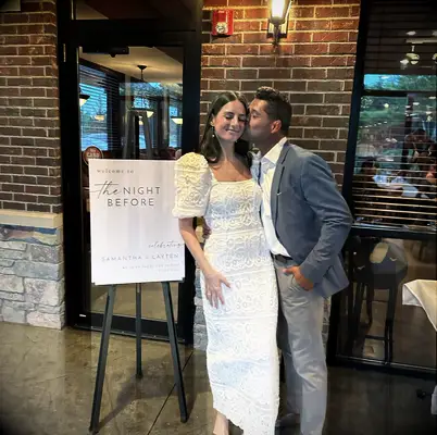 The Night Before Wedding Rehearsal Dinner Welcome Sign