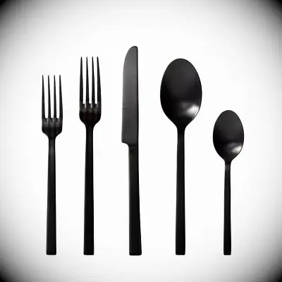Stainless Steel Black Viggo Silverware 