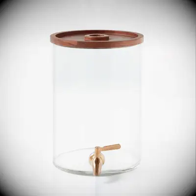 Glass Modern Beverage Dispenser rehearsal dinner decor