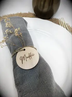 Personalized Napkin Rings rehearsal dinner decor