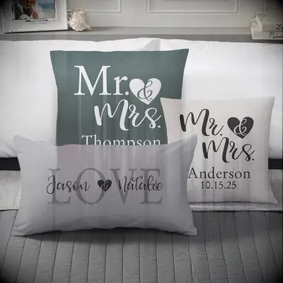 Personalized throw pillow