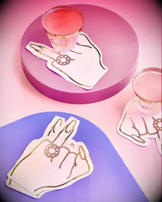 Put a ring on it napkins for bachelorette