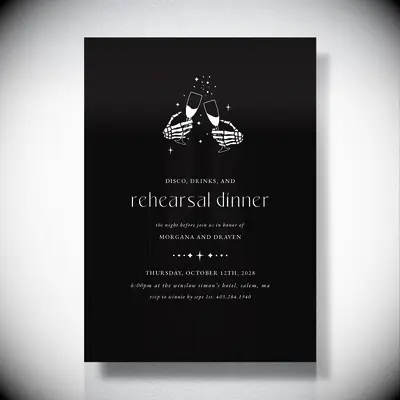 Paper rehearsal dinner insert card from Tartarusfarms Invitations