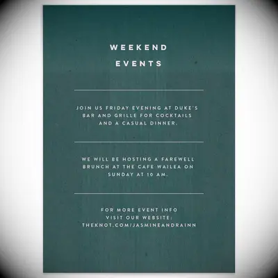 ¿Conoces la etiqueta de la etiqueta de invitación de la cena de ensayo?