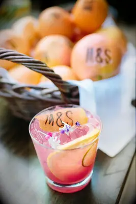 Branded garnishes for cocktails