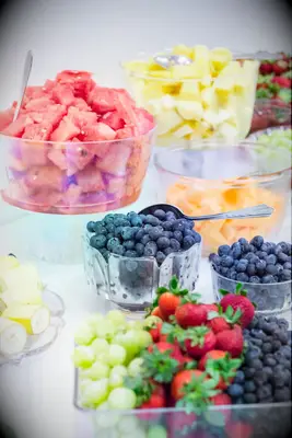 Fruit station at bridal shower