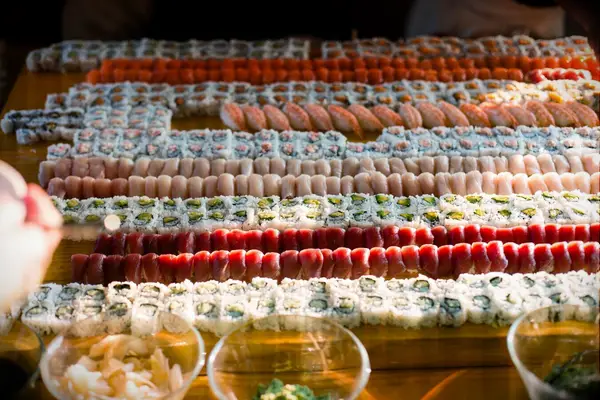 Sushi bar at bridal shower