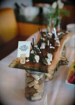 Lamb meatballs at bridal shower