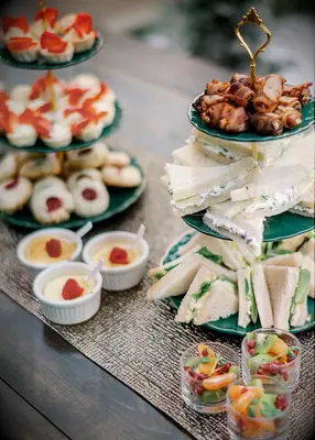 Afternoon tea party at bridal shower