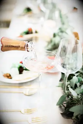 Dessert and wine pairing idea for bridal shower. 