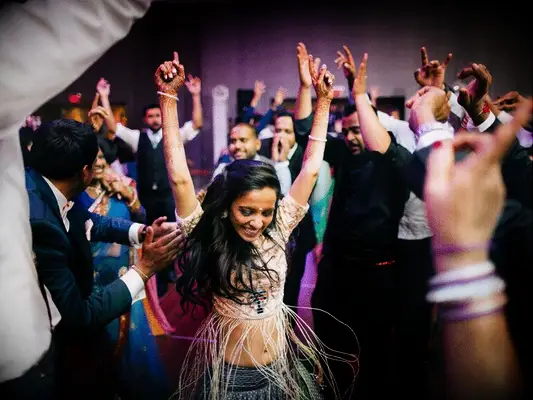 Guests dancing on the dance floor