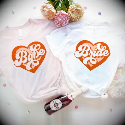 Retro bachelorette shirts