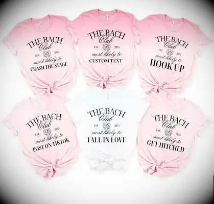 Custom bachelorette most likely to shirts